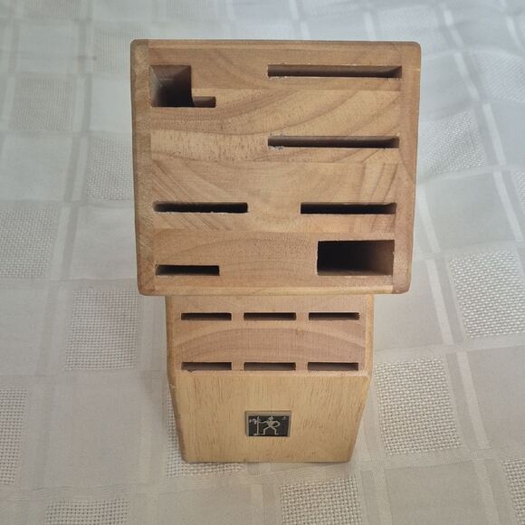 Henckels Wooden Knife Block 13 Slots by Natural Brown - Picture 4 of 16